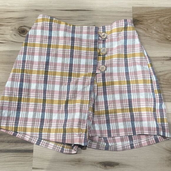 Nasty Gal Check Up On It Wrap Skort Women’s 4 - Picture 1 of 4